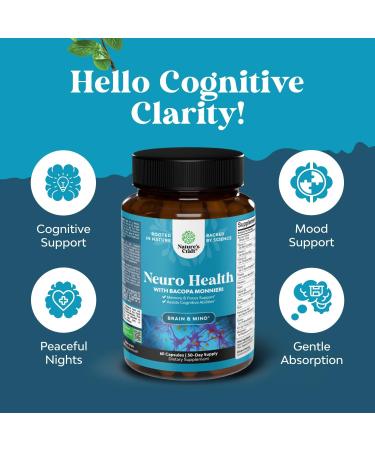 Bundle of Nootropic Brain Supplement for Memory & Focus with Bacopa Monnieri VIT A B6 Riboflavin Niacin Thiamin Folate and Kava Kava Root Extract Supplement 1000mg - Calming Capsules for Stress Relief - Buy Online on GoSupps.com