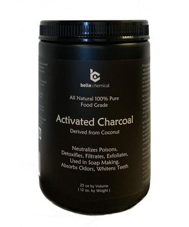 Large - Less-Mess Jar Coconut Activated Charcoal Powder - Bulk - Food Grade, Kosher, NSF - Teeth Whitening, Facial Scrub, Soap Making