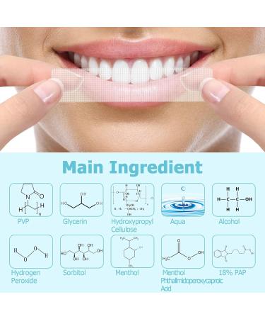 Hot Pepper Teeth Whitening Strips | 42 Professional Strips for Sensitive Teeth | Peroxide-Free Gentle Whitening Kit - Mint Flavor - Buy Online on GoSupps.com