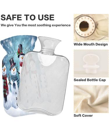 Christmas Winter Snowman & Snowflake Heat Bottle | 2L Hand & Feet Warmer for Pain Relief - Buy Online on GoSupps.com