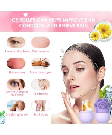 Geeric Ice Roller - Silicone Face Massage Brush for Anti-Aging Wrinkle Reduction & Muscle Relief - Buy Online on GoSupps.com