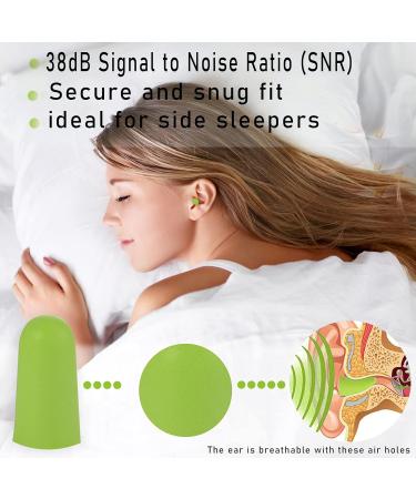 EXGOX Soft Foam Earplugs 38dB SNR 60 Pairs - Comfortable for Sleeping, Studying, Travel & Concerts - Buy Online on GoSupps.com