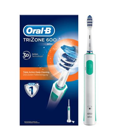 Oral-B TriZone 600 Electric Toothbrush with timer and TriZone brush head white