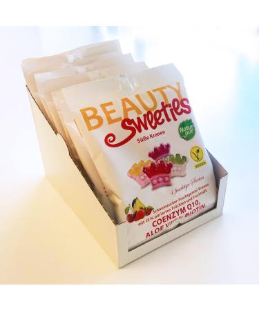 Beautysweeies Sweet Kronen 125 g State pack Fruity-sweet & vegan fruit gum crowns with 15% fruit puree and fruit juice practically in 8-pack (8 x 125 g bag)) - Buy Online on GoSupps.com