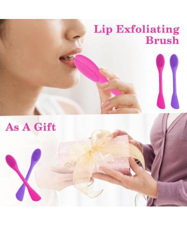 Prasacco 2 PCS Silicone Face Mask Applicator Brushes | Double-head Beauty Tools for Mud, Clay, Charcoal Masks | Rose Red Purple - Buy Online on GoSupps.com