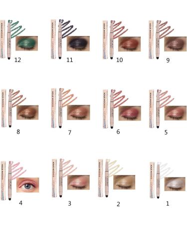 MCAORI Double End Glitter Matte Eyeshadow Stick Pencil Eyeshadow Makeup Waterproof Bicolor ShimmersCosmetics Beauty Makeup Tool - Buy Online on GoSupps.com