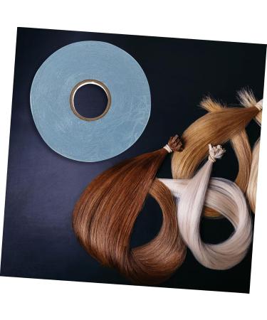 MAGICLULU 1roll Seamless Hair Extension Wig Stickers Fake Braid Headband Rat Mask Hair Extension Adhesive Strips Hair Cutting Guide Tool Tape Sticker for Wig Double Sided Fiber Accessories 8X8X1CM Blue - Buy Online on GoSupps.com