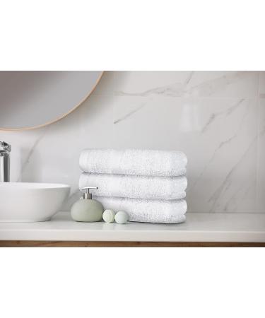 Wealuxe White Hand Towels 12 Pack - 16x27 Inch - Soft & Absorbent Cotton Hand Towel Bulk for Gym, Spa, and Bathroom - Quick Dry Terry Bath Towels - Buy Online on GoSupps.com