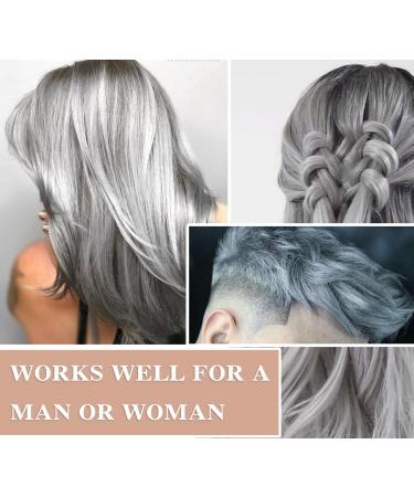 Silver Gray Hair Wax - Temporary Natural Mud Grey Hair Dye for Cosplay Parties & Daily Use | Long Lasting & Washable Matte Finish - Buy Online on GoSupps.com
