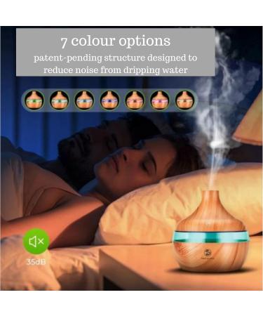 RECALMA 300ML Aroma Diffuser | Ultrasonic Humidifier & Oil Evaporator | 7-Color LED | BPA-Free for Home Office & Spa - Buy Online on GoSupps.com