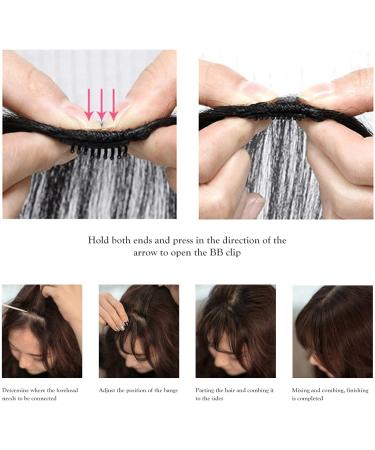 Clip in Bangs Real Human Hair Thin Bangs Clip on Air Bangs Natural Fashion Fringe Wispy Bangs Hair Extensions for Women(Natural Black) - Buy Online on GoSupps.com