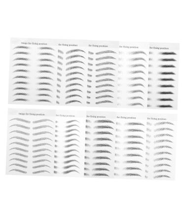 POPETPOP 30 sheets Stickers Temporary Eyebrow Waterproof Hair-like Tattoos Sticker False Imitation D Brow