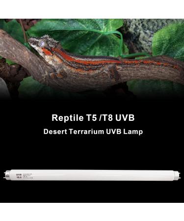 DERPIPE Reptile Light UVB 10.0 T8 Fluorescent Tube 15W for Desert Animals - Enhance D3 Synthesis | Lizard, Snake, Turtle Lamp - Buy Online on GoSupps.com