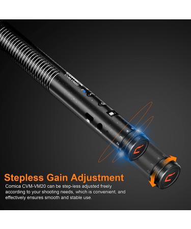 Comica CVM-VM20 Shotgun Microphone Kit - Professional Super Cardioid Video Mic for Smartphone/DSLR Cameras - Ideal for Interviews/Recordings - Buy Online on GoSupps.com
