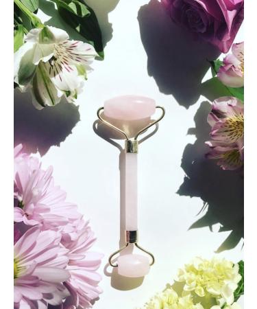 Rose Quartz Facial Roller - Premium Quality | Solaris NY - Enhance Your Skincare Routine - Buy Online on GoSupps.com