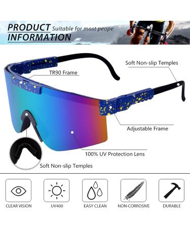 Dlidpher Sport Polarized Sunglasses | UV400 Protection for Men & Women | Outdoor Baseball Riding Fishing Goggles - Buy Online on GoSupps.com