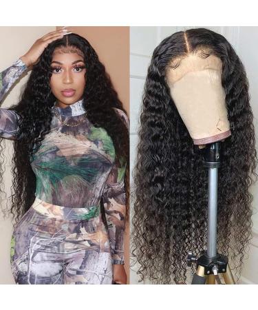 28 Glueless Lace Front Human Hair Wig - Pre Plucked Brazilian Deep Wave, 150% Density, Natural Hairline - Buy Online on GoSupps.com