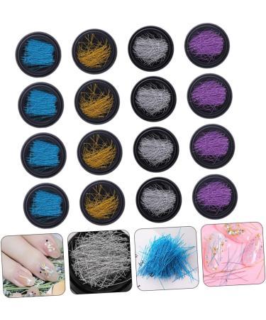Healeved 80 Boxes Nail Art Ornaments Manicure Ornaments Nail Art Wire Nail Metal Threads Nail Art Accessory Nail Charms Nail Metal Wire Manicure Threads Alloy Gold Thread Decorate - Buy Online on GoSupps.com