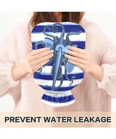 Naanle Stripes Octopus Anchor Hot Water Bottle - 2L Transparent Bed Warmer for Pain Relief & Comfort | Best Heat Therapy Solution - Buy Online on GoSupps.com