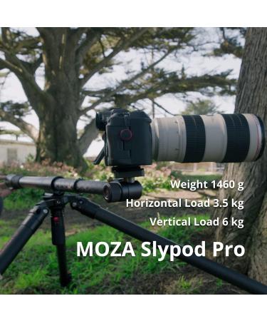 MOZA Slypod Pro: Motorized Carbon Fiber Monopod Camera Slider | 13Lb Payload | 520mm Extendable | 5.5H Running Time | Pan & Tilt Head & Tripod - Buy Online on GoSupps.com