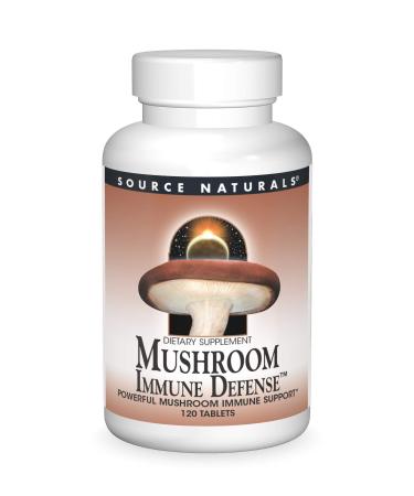 Source Naturals Mushroom Immune Defense 15-Mushroom Complex 120 Tablets