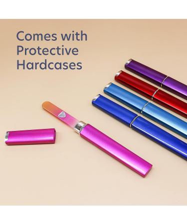Czech Glass Nail Files: 5PC Crystal Filer Set for Shaping & Smoothing Nails by Bona Fide Beauty - Buy Online on GoSupps.com