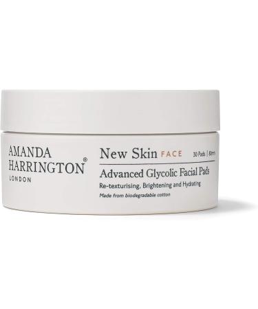 Amanda Harrington London Glycolic Facial Pads - New Skin Face Advance Formula - Buy Online on GoSupps.com