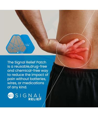 Pain Relief Patches for Back Knee or Leg Pain and Cramps - Reusable Pain Patch - 4.5" - Pack of 2 with Adhesives - Buy Online on GoSupps.com