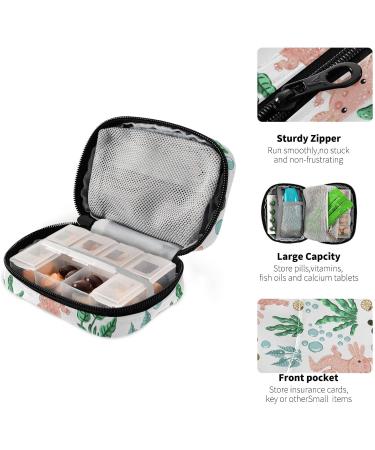 7-Day Axolotl Pill Organizer Case Portable Travel Vitamin & Medicine Holder with Zipper | Perfect Weekly Supplement Box - Buy Online on GoSupps.com