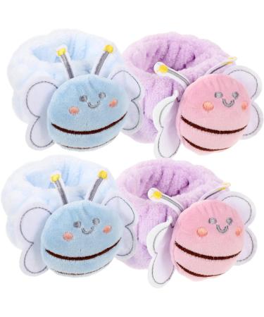 Beaupretty 12 Pcs Face Wash Wristband Rose Gold Ribbon Comfortable Wristbands Towel Wristbands for Washing Face Convenient Wrist Bands Bee Suit Car Diffuser Hair Accessories Elastic Flannel - Buy Online on GoSupps.com