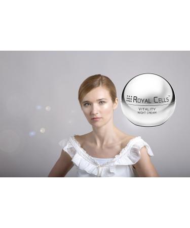 Royal Cells Vitality Night Cream | Night Cream | Face Neck and Pumps | With Hyaluronic Acid and Caviar Powder | Regenerates protects tones and moisturizes the skin | Made in Italy - Buy Online on GoSupps.com