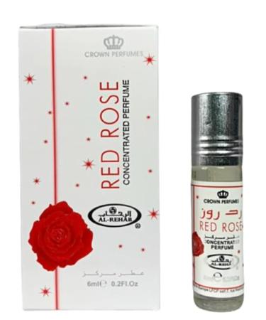 Al-Rehab Red Rose Concentrated Perfume Oil 0.2 Ounce / 6ml (Pack of 2) 0.2 Fl Oz (Pack of 2) - Buy Online on GoSupps.com