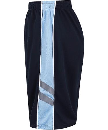 urbciety Men's 12'' Athletic Gym Shorts with Pockets - Navy Sky - Size X-Large - Buy Online on GoSupps.com