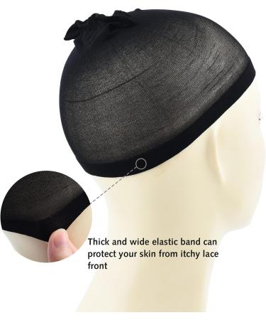 Yamel Stocking Wig Caps Black - 4 Pack, Stretchy Nylon Caps for Women - Buy Online on GoSupps.com