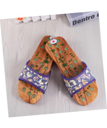 FRCOLOR 2 Pairs of Shoes for Pain Relief Slippers Foot Massager Summer Slippers Women's Slippers Dimensions Summer Slippers for Women Size on Miss Font Wooden Tool - Buy Online on GoSupps.com