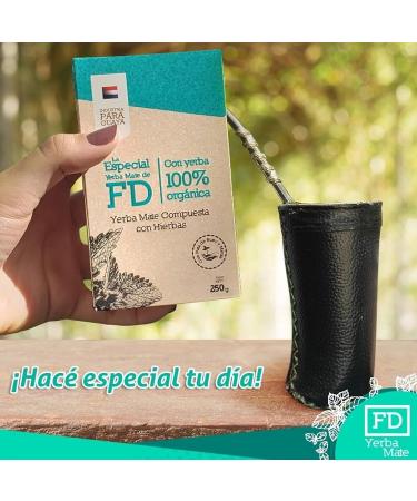 Yerbee Yerba Mate Tea Fede Rico Especial Minze 05 kg Mate Tea from Paraguay Detox and energy drink Especial Minze 05 kg - Buy Online on GoSupps.com