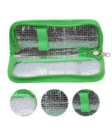 Insulin Refrigerated Box and Syringe Travel Bag - Portable Diabetes Storage for Cold Pen Supplies - Green - Buy Online on GoSupps.com
