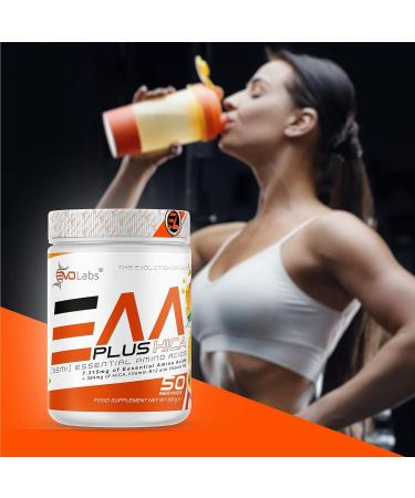 EVOLABS EAA+HICA - Vegan Amino Acids for Muscle Building & Protection | 500g Sweet Woodruff - Sugar-Free Fruity Taste No Preservatives - Buy Online on GoSupps.com