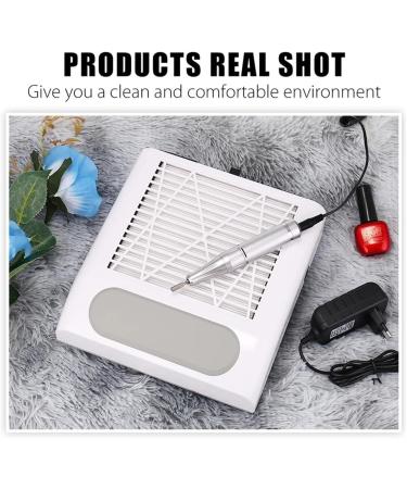  LNHHG Professional Nail Dust Extractor 120W Nalstofzuir for Nals Extractor Fan for Manicure With Filter Low Noise Aspirator Naltafel Dust ExtractorWhite 1 White - Buy Online on GoSupps.com