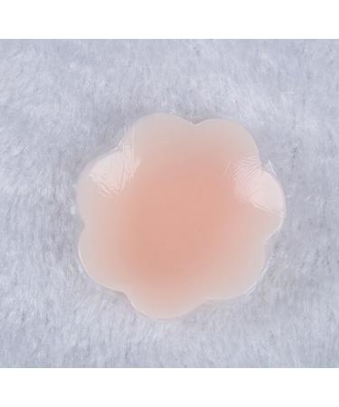 FZBNSRKO 2 Pairs Plum Blossom Silicone Nipple Covers - Reusable Adhesive Breast Pads for Women & Girls - Buy Online on GoSupps.com