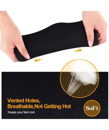 Moisturizing Gel Heel Socks - 2 Pairs Black & Pink - Relieve Heel Pain, Soft & Comfortable for Day and Night Care - Suitable for Men and Women - Buy Online on GoSupps.com