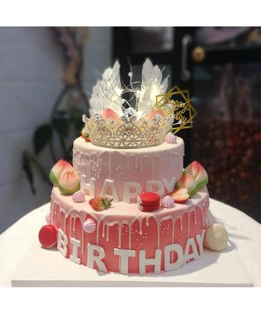 YYOEMAS Round Crystal Queen Crown - Rose Gold Rhinestone Tiara for Women | Bridal Birthday Party, Wedding, Pageant Hair Accessory - Buy Online on GoSupps.com