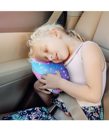 Basumee Unicorn Seat Belt Covers for Kids - Car Seat Head Support & Shoulder Pads in Purple - Buy Online on GoSupps.com