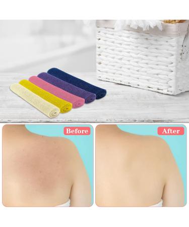 5 Pcs Exfoliating Bath Washcloth African Net Sponge Nylon Bath Wash Towel Korean Exfoliating Wash Cloths for Body (5 Colors) - Buy Online on GoSupps.com