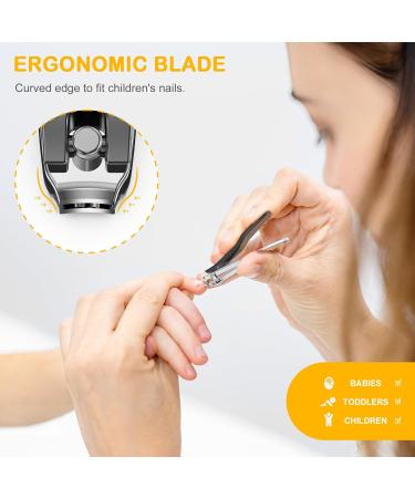 BEZOX Safe Kids Nail Clippers - 0.2-Inch Jaw Trimmers for Baby, Infants, Toddlers - Precision Grooming Tool for Tiny Fingers and Toes - Chocolate Black - Buy Online on GoSupps.com