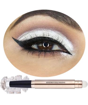 White Eyeliner Pencils Professional Use As Highlighter Soft Waterproof Long-Lasting Eyeshadow Eye Brightener Beauty Makeup Tools (12pcs)