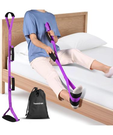 39'' Long Leg Lifter Strap with Padded Handgrips - Hip & Knee Replacement Recovery Kit - Mobility Aid for Easy Bed/Car Access - Pink - Buy Online on GoSupps.com
