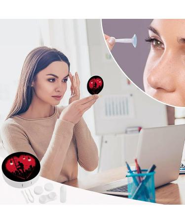 Heart of A Lineman Contact Lens Case | Portable Cute Eye Lens Box with Mirror | Travel Kit for Eyes - Buy Online on GoSupps.com
