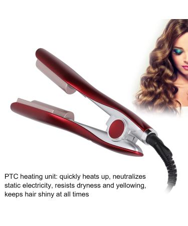 U-Shaped Curling Iron | Portable Hair Curler with 5 Adjustable Modes | Safety PTC Heating - Red - Buy Online on GoSupps.com