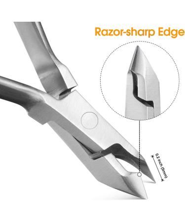 Professional Cuticle Nippers & Pusher Set - Stainless Steel Nail Remover & Cutter for Fingernails & Toenails - Ideal for Gel Nail Art - Travel Gift - Buy Online on GoSupps.com
